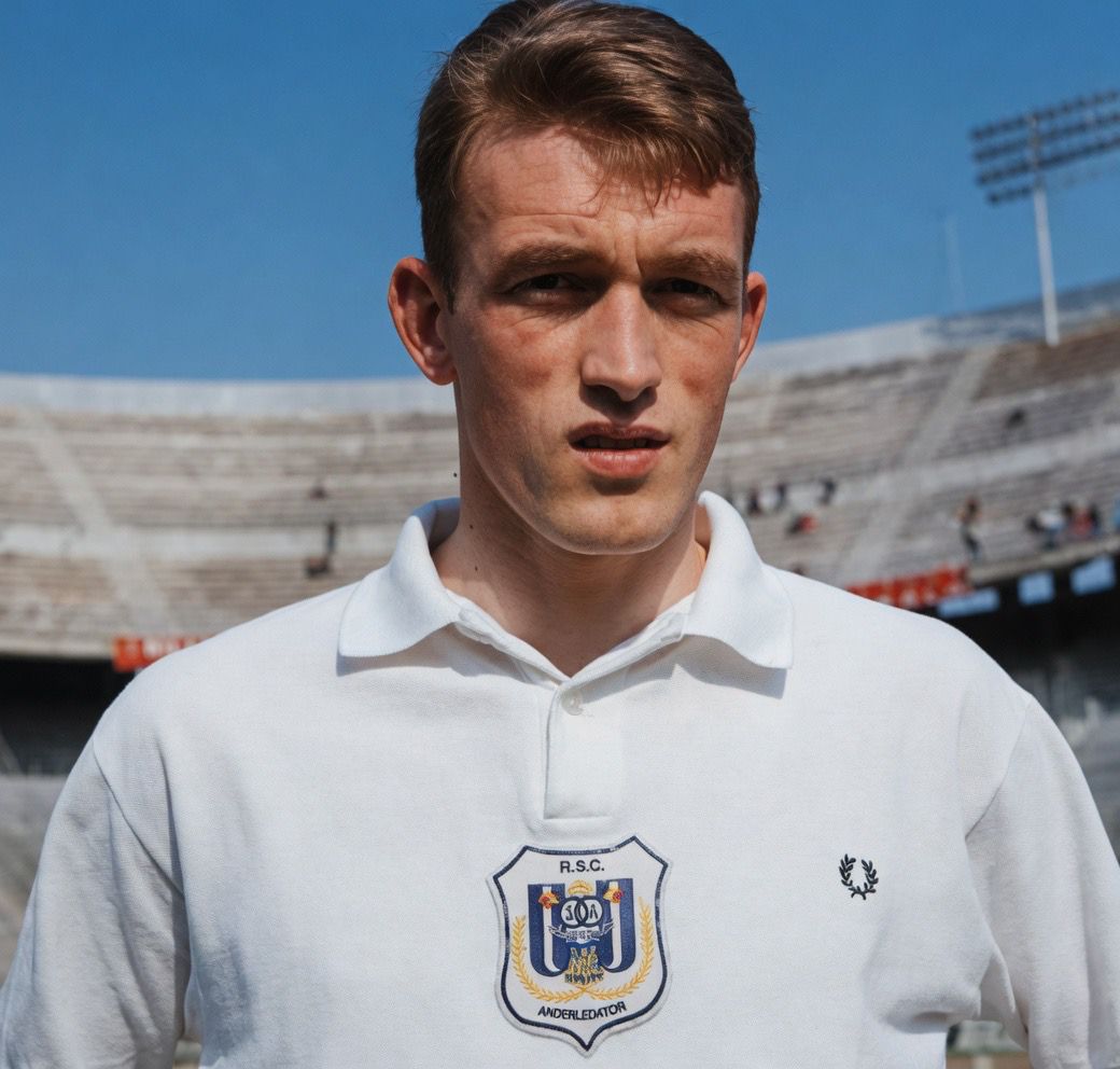 RSC Anderlecht player wearing Fred Perry kit, 1960s